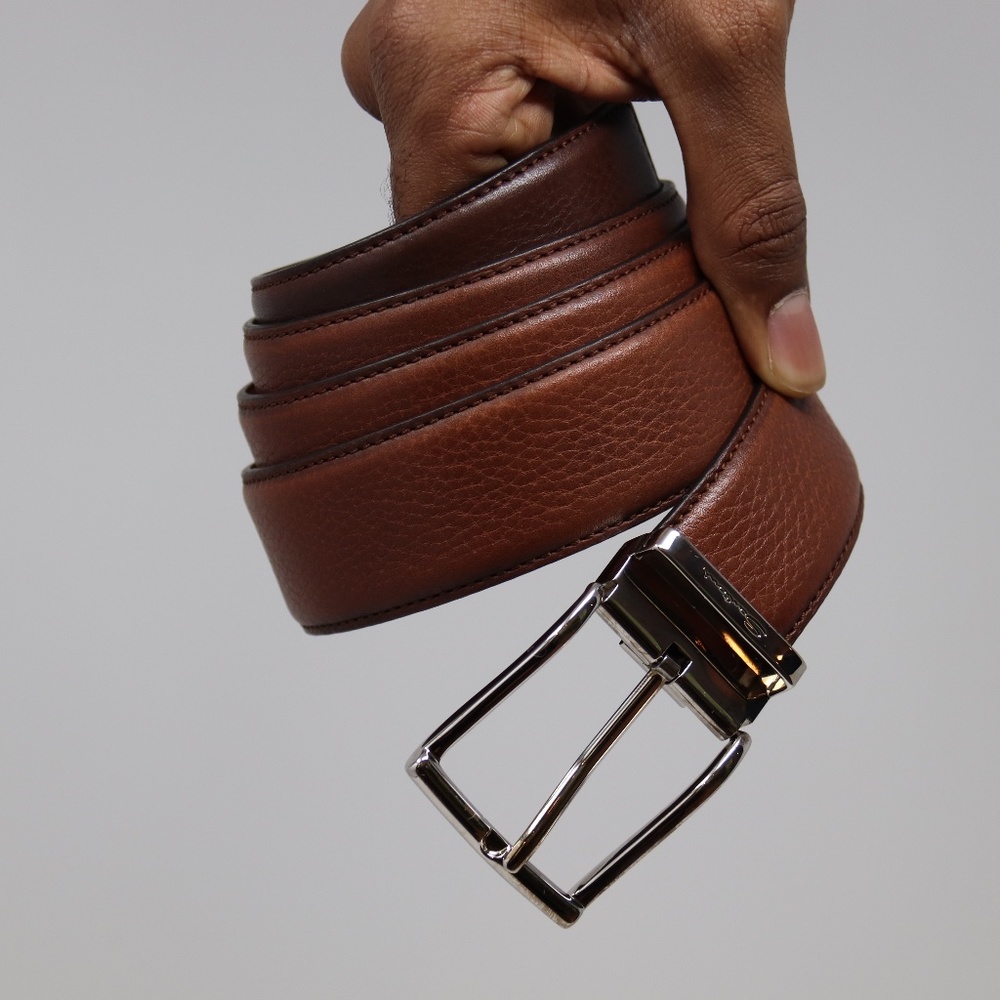 Santoni NIB Front Buckle Belt